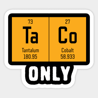 funny periodic table puns Sticker